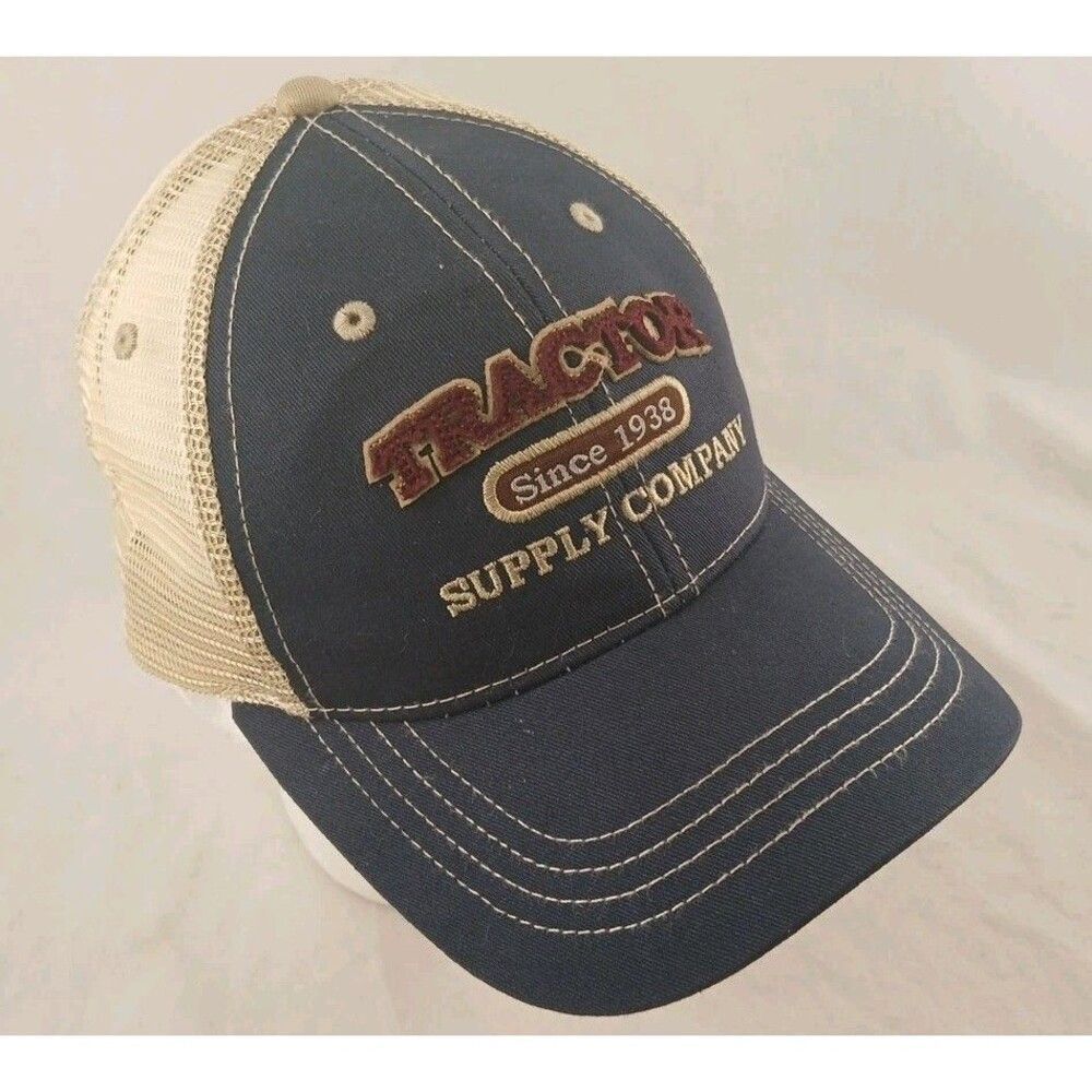 Tractor Supply Company Embroidered Adjustable Mesh Back Strapback Hat/Cap-NEW!